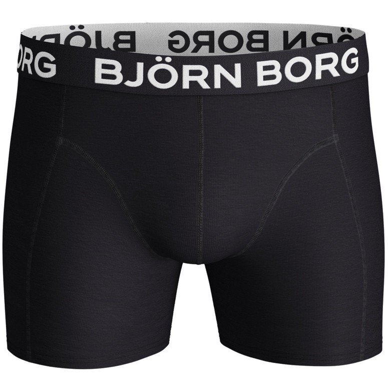 Björn Borg Men's 2 Pack Boxers - Flower Grid (Black, Flower Black)