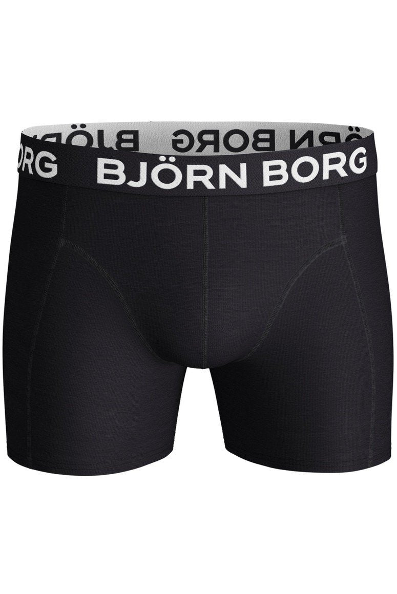 Björn Borg Men's 2 Pack Boxers - Flower Grid (Black, Flower Black)