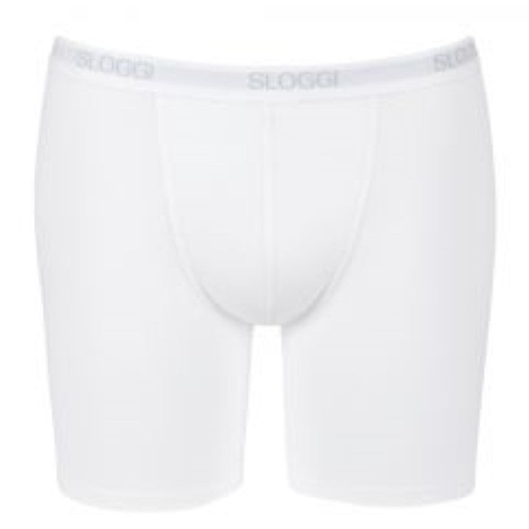 Sloggi For Men Basic Long Leg Boxer Brief - White