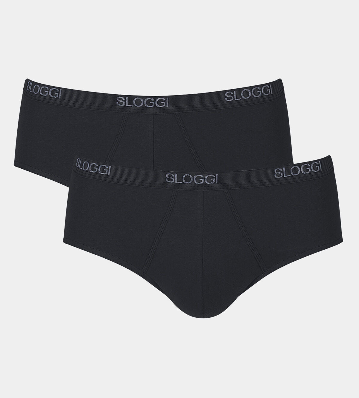 Sloggi Men Basic Men’s midi 2 Pack - Black