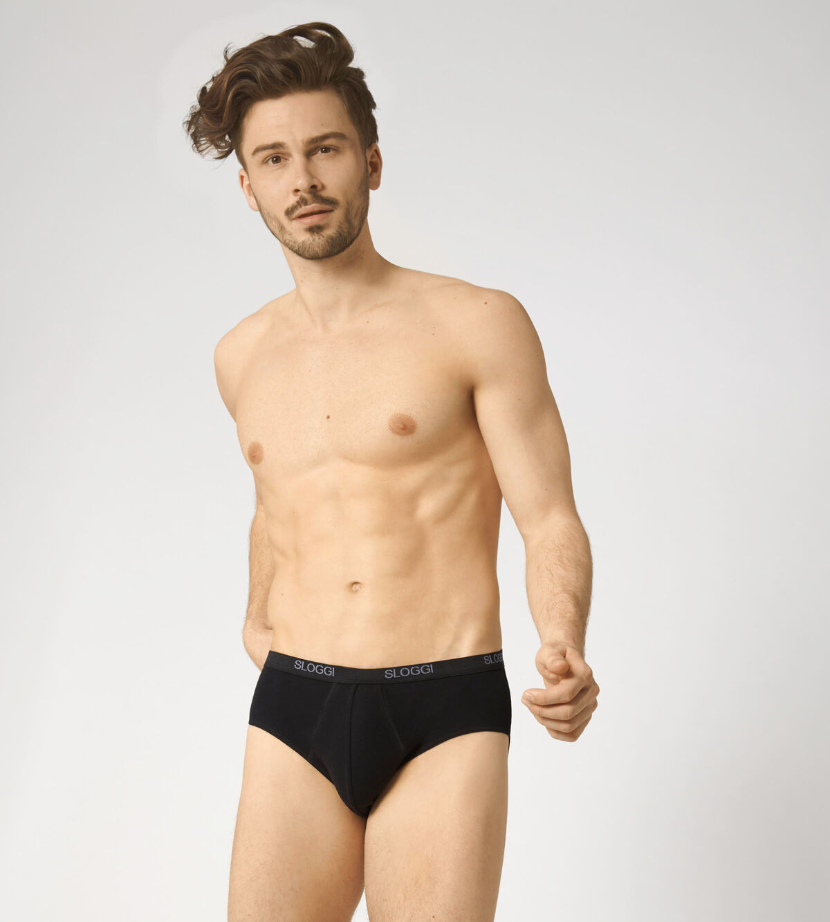 Sloggi Men Basic Men’s midi 2 Pack - Black