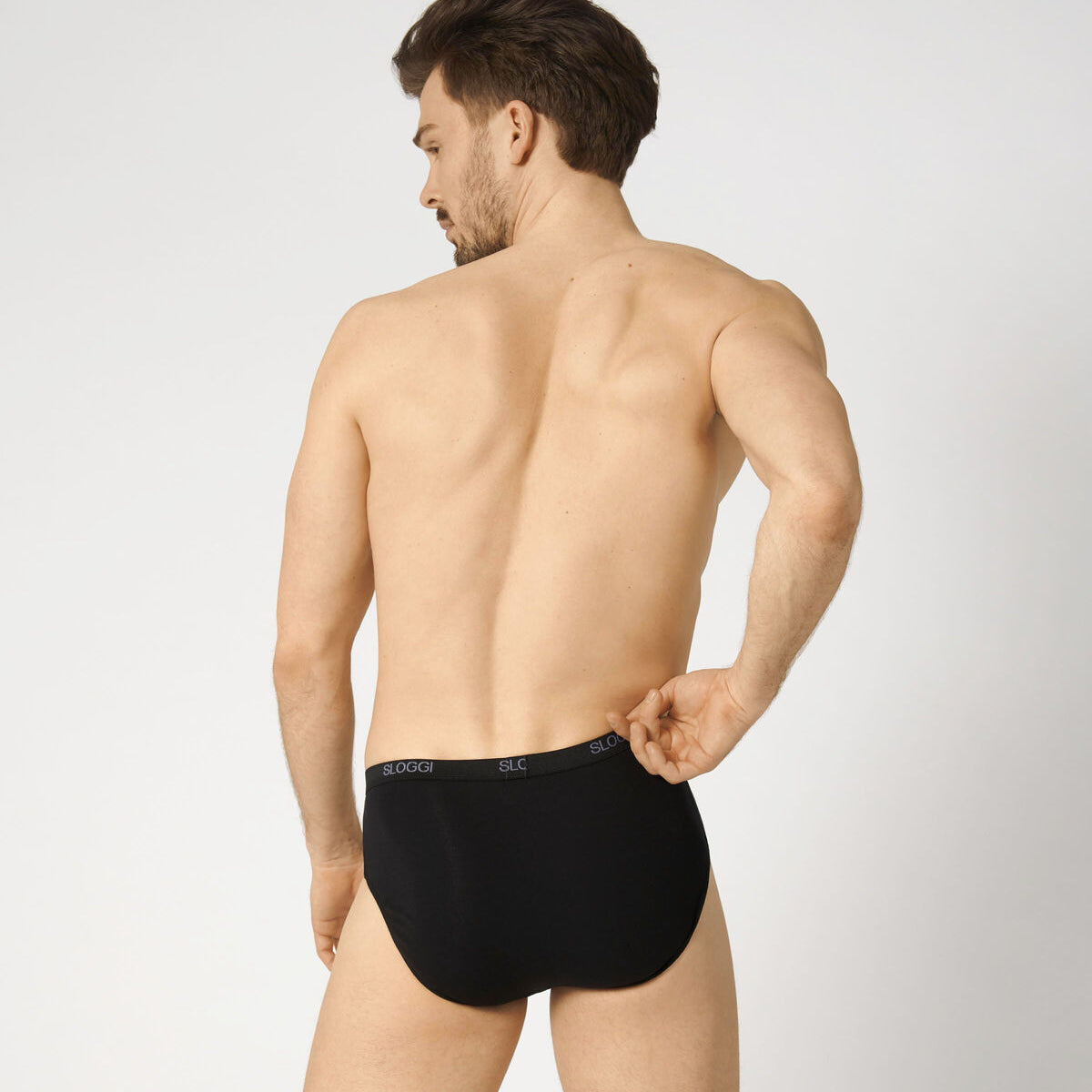 Sloggi Men Basic Men’s midi 2 Pack - Black