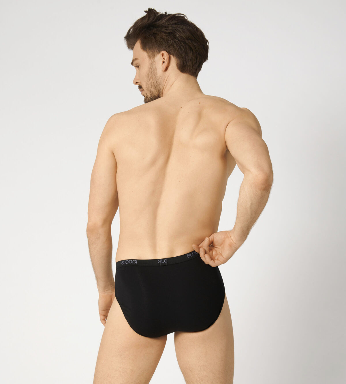 Sloggi Men Basic Men’s midi 2 Pack - Black