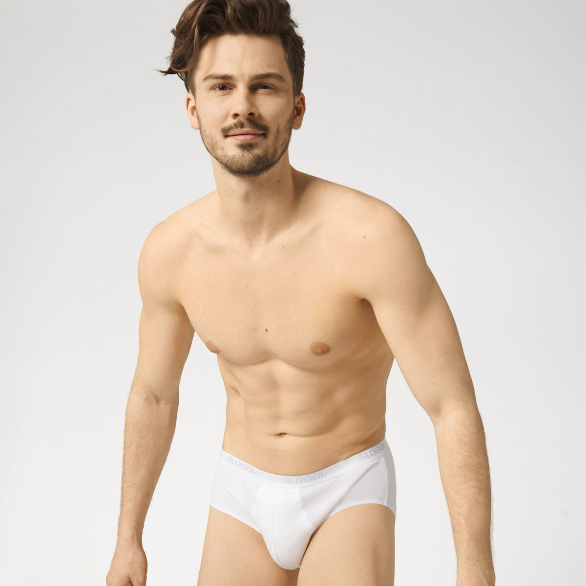 Sloggi Men Basic Men's midi 2 Pack - White