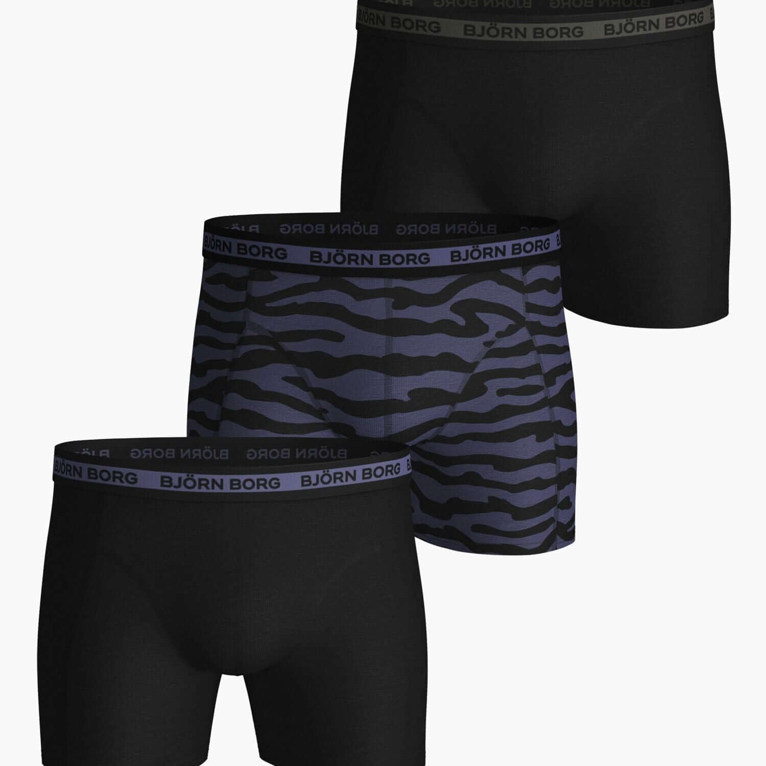 Björn Borg - Men's Underwear - Essential Shorts 3 Pack Crown Blue