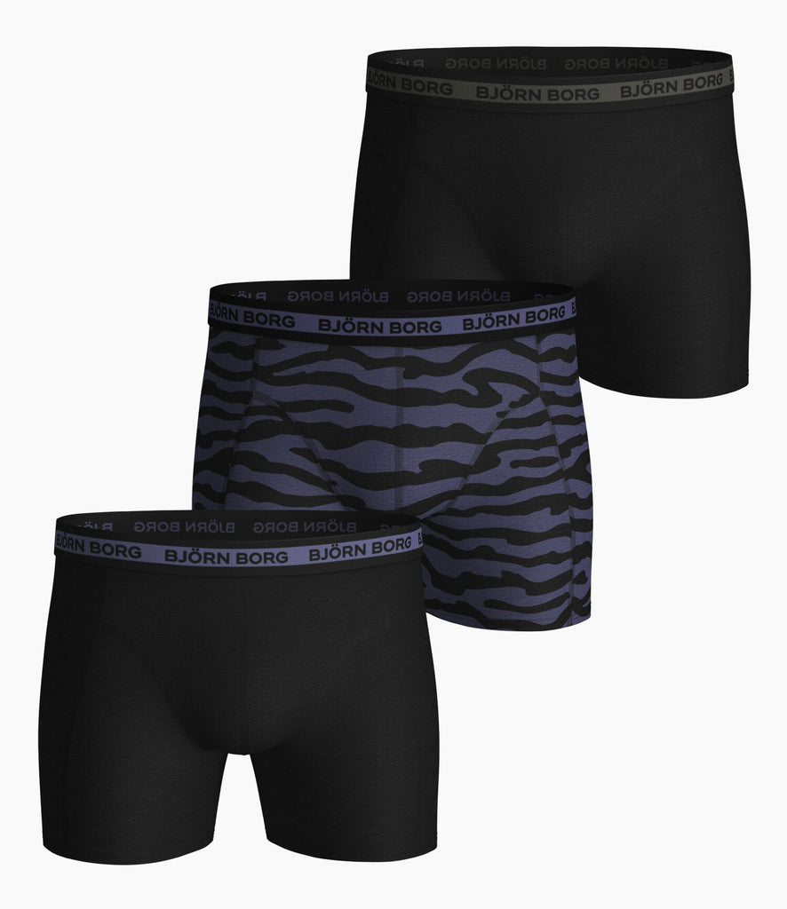 Björn Borg Men's Underwear 2031-1368_70121 TIGER ESSENTIAL SHORTS 3-PACK CROWN BLUE