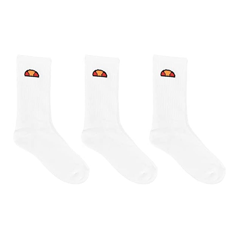 Ellesse Tisbi Crew Socks (3 Pack) - White | Iconic Sports Style