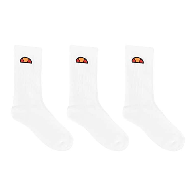 Ellesse Tisbi Crew Socks (3 Pack) - White | Iconic Sports Style