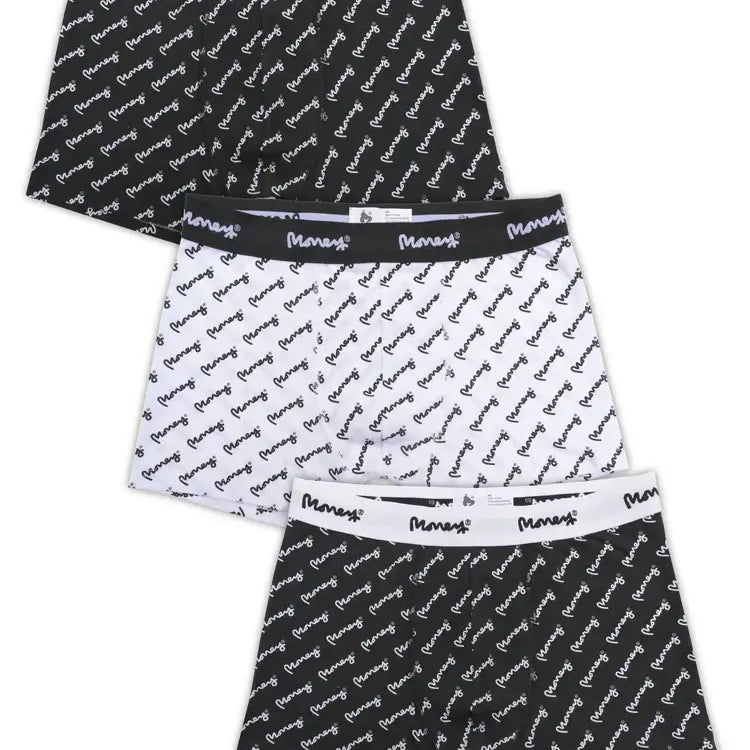 Money Repeat Trunks Cotton Stretch 3 Pack Boxer