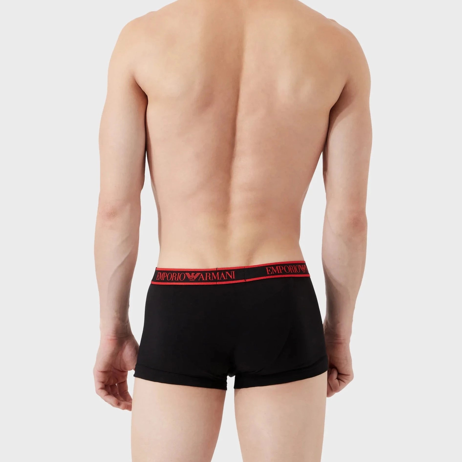 Emporio Armani 3 Pack Trunks - Stretch Cotton -BRB