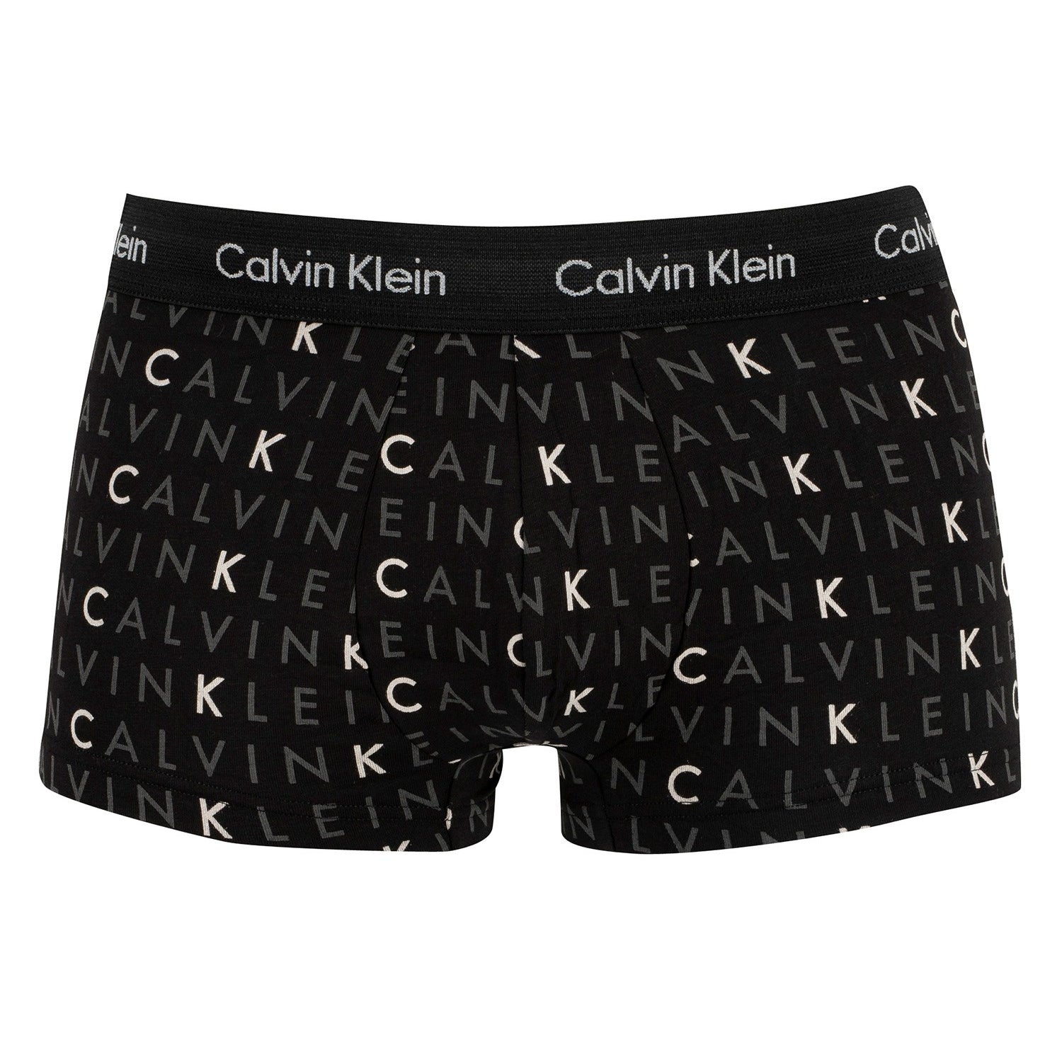 Calvin Klein 3 Pack Cotton Stretch – Low Rise Trunks - Black/Grey Heather/Subdued Logo