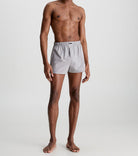 Calvin Klein 3 Pack Woven Boxers - Black/Morgan Plaid /Montague Stripe