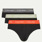 Calvin Klein 3 Pack Cotton Stretch Hip Briefs - Black Multi
