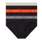 Calvin Klein 3 Pack Cotton Stretch Hip Briefs - Black Multi