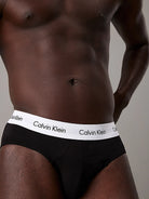 Calvin Klein 3 Pack Cotton Stretch – Hip Briefs ( BLACK )