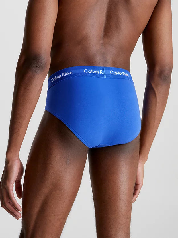 Calvin Klein 3 Pack Cotton Stretch – Hip Briefs ( BLACK / NAVY