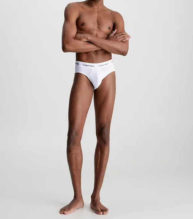 Calvin Klein 3 Pack Cotton Stretch – Hip Briefs ( White / Red / Navy )