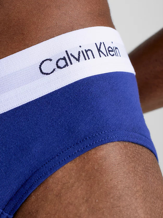 Calvin Klein 3 Pack Cotton Stretch – Hip Briefs ( White / Red / Navy )