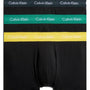 Calvin Klein 3 Pack Low Rise Trunks - Black (Charcoal Heather/Yellow/Green)