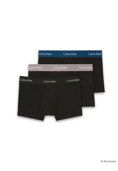 Calvin Klein 3 Pack Low Rise Trunks – Cotton Stretch Men’s Underwear