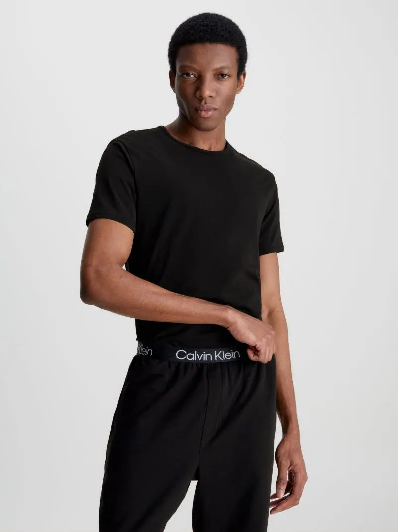 Calvin Klein 2 Pack Lounge T-Shirts Modern Cotton - Black