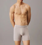 Calvin Klein 3 Pack Boxer Briefs Cotton Stretch - Black/Hemisphere Blue/Ash