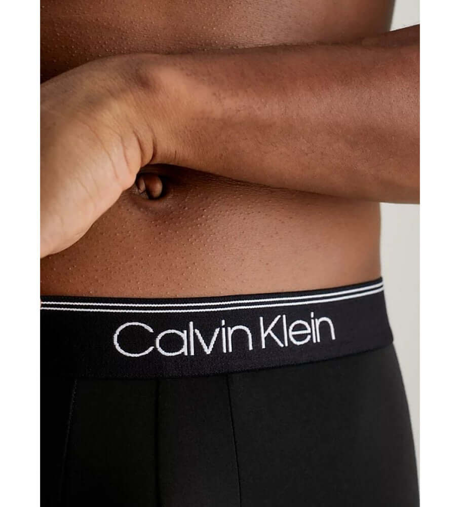 Calvin Klein 3 Pack Low Rise Trunks Micro Stretch Wicking - Brown/Blue/Black