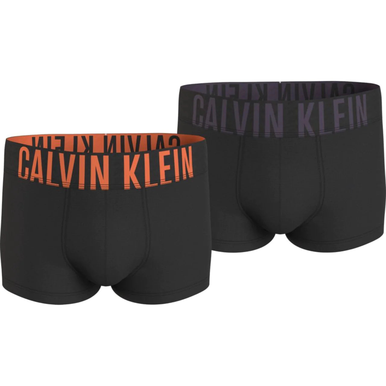 Calvin Klein 2 Pack Low Rise Trunks Intense Power Microfibre Black C Trunks and Boxers
