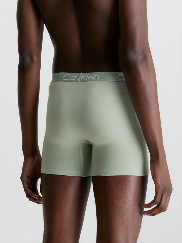 Calvin Klein 3 Pack Modern Structure Boxer Briefs - Galaxy Grey