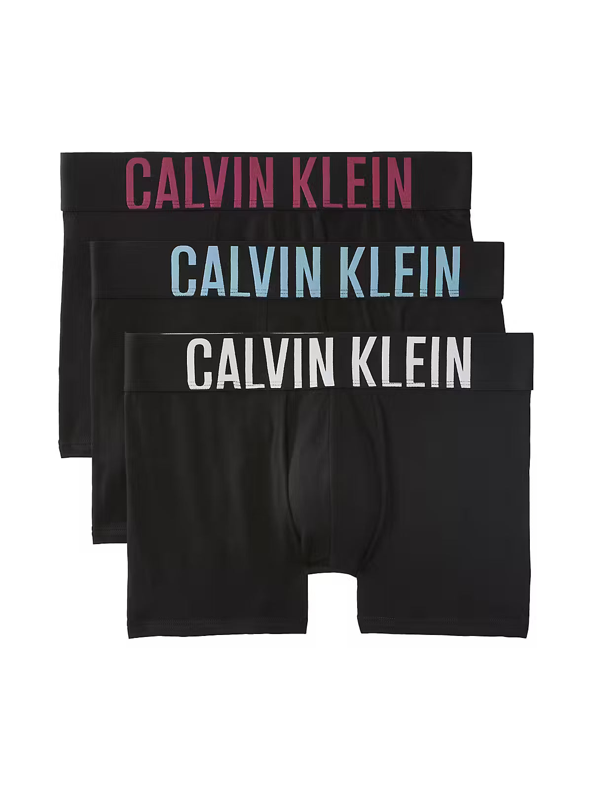 Calvin Klein Intense Power 3 Pack Cotton Stretch Trunks – JF6 Black White Red product front