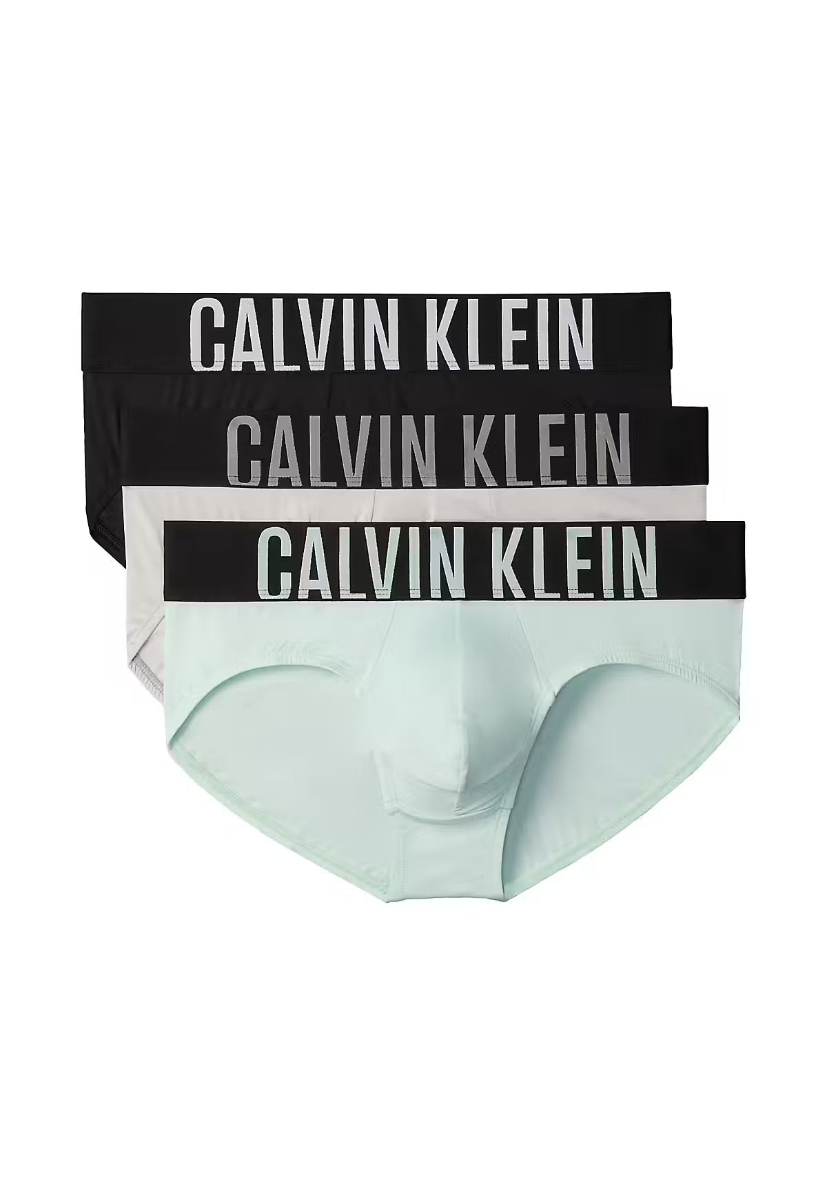 Calvin Klein Intense Power Microfibre Stretch 3 Pack Briefs – 4UW black multi three pack main product image