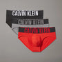 Calvin Klein Underwear 3 Pack Intense Power Microfibre Briefs - Red/Black/Grey