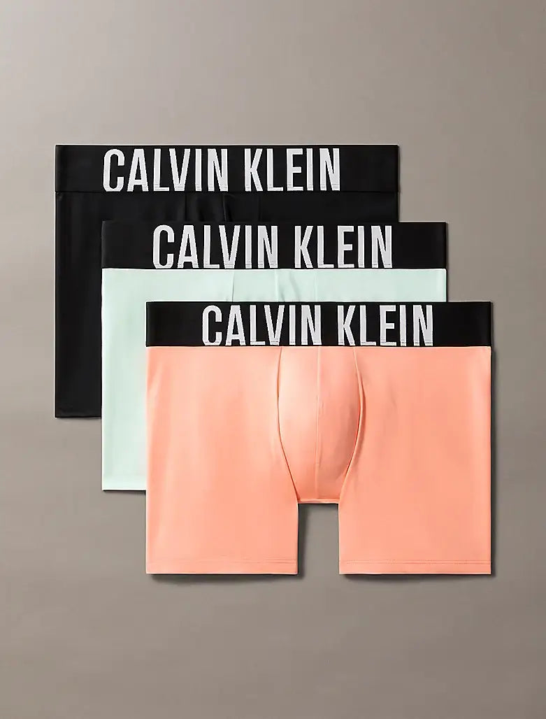 Calvin Klein Underwear 3 Pack Intense Power Microfibre Boxer Briefs - Papaya Punch