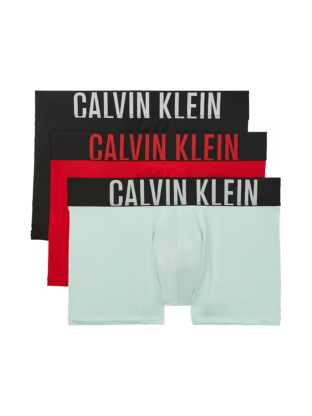 Calvin Klein Intense Power Microfibre Stretch 3 Pack Trunks Black Multi