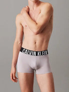 Calvin Klein Underwear 3 Pack Intense Microfibre Power Trunks - Black / Carnival Blue / Grey