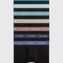 Calvin Klein 7 Pack Low Rise Cotton Stretch Trunks - Black Multi