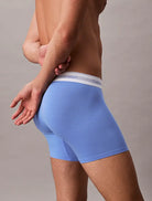 Calvin Klein 3 Pack Boxer Briefs – ICON Modal Mesh Underwear, Black/Beige/Blue