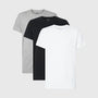 Calvin Klein 3 Pack T-Shirts Cotton Classics - Black/White/Grey Heather