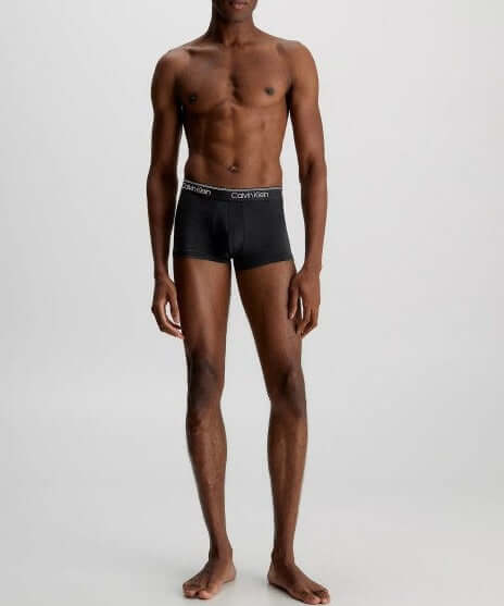 Calvin Klein 3 Pack Low Rise Trunks Micro Stretch Wicking - Black