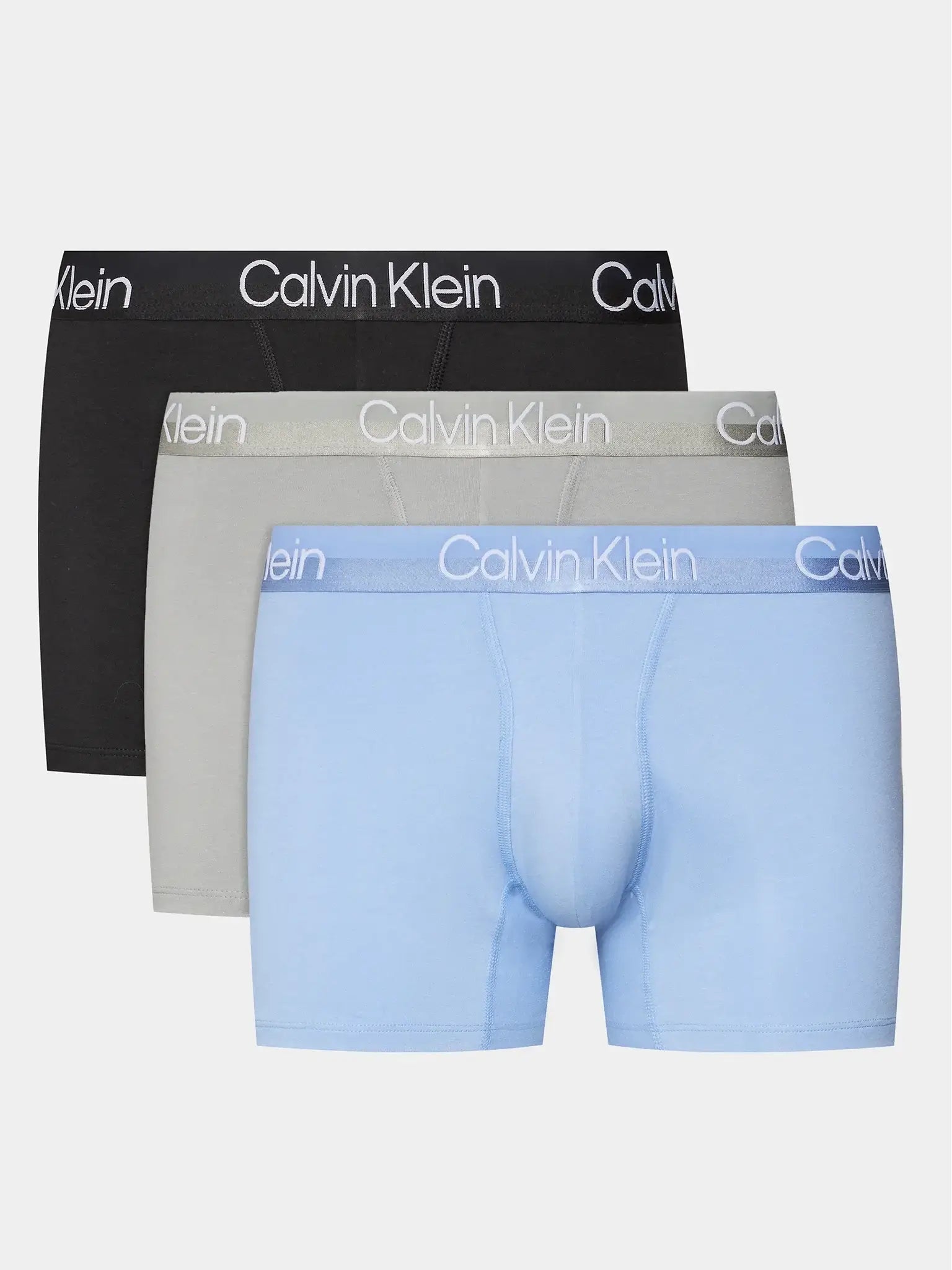 Calvin Klein 3 Pack Modern Structure Trunks - Griffin, Blue, Black