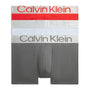 Calvin Klein 3 Pack Trunks Steel Cotton - Arctic Ice / Red Clay / Charcoal Grey