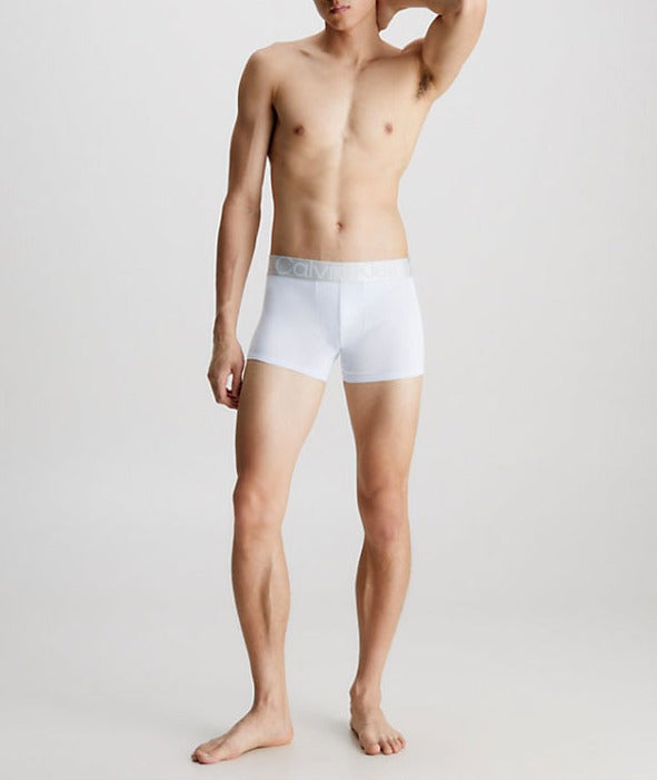 Calvin Klein 3 Pack Trunks Steel Cotton - Arctic Ice / Red Clay / Charcoal Grey