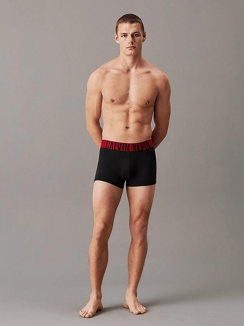 Calvin Klein Underwear 3 Pack Intense Power Cotton Boxers - Juneberry Black