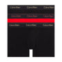 Calvin Klein 3 Pack Boxer Trunks Modern Cotton  - Black/ Red / Black