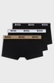 BOSS Power 3 Pack Stretch Cotton Trunks - Black