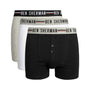 Ben Sherman Mens Jameson 3 Pack Boxer Shorts in Black-White