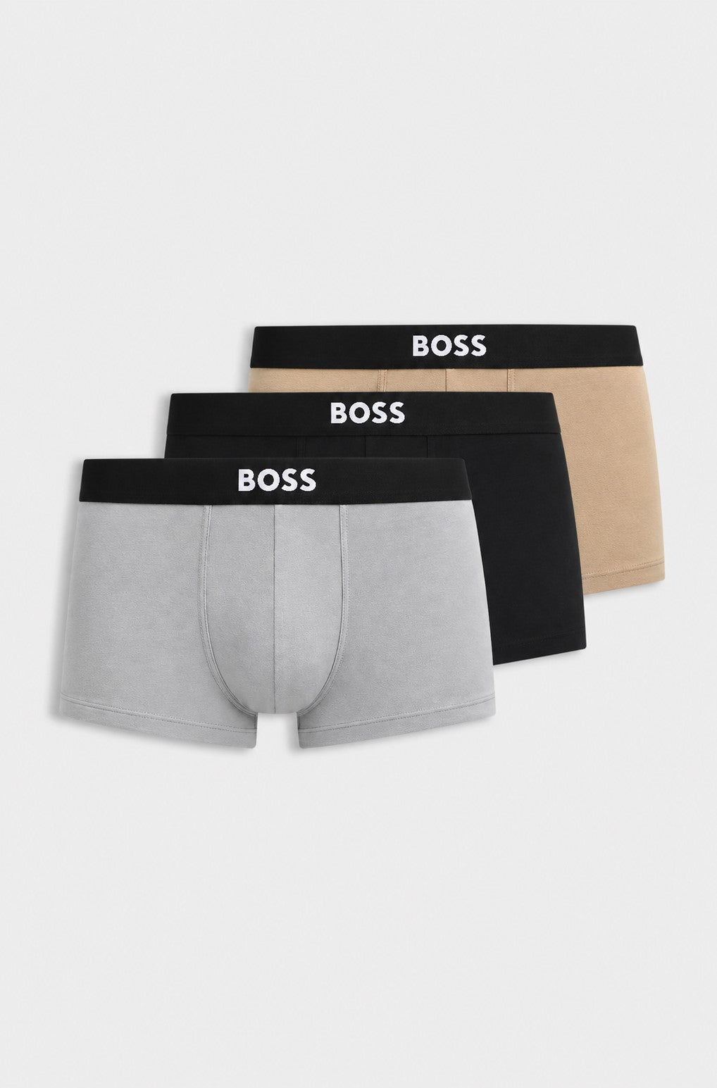 BOSS ONE 3 Pack Stretch Cotton Trunks | Men's Underwear