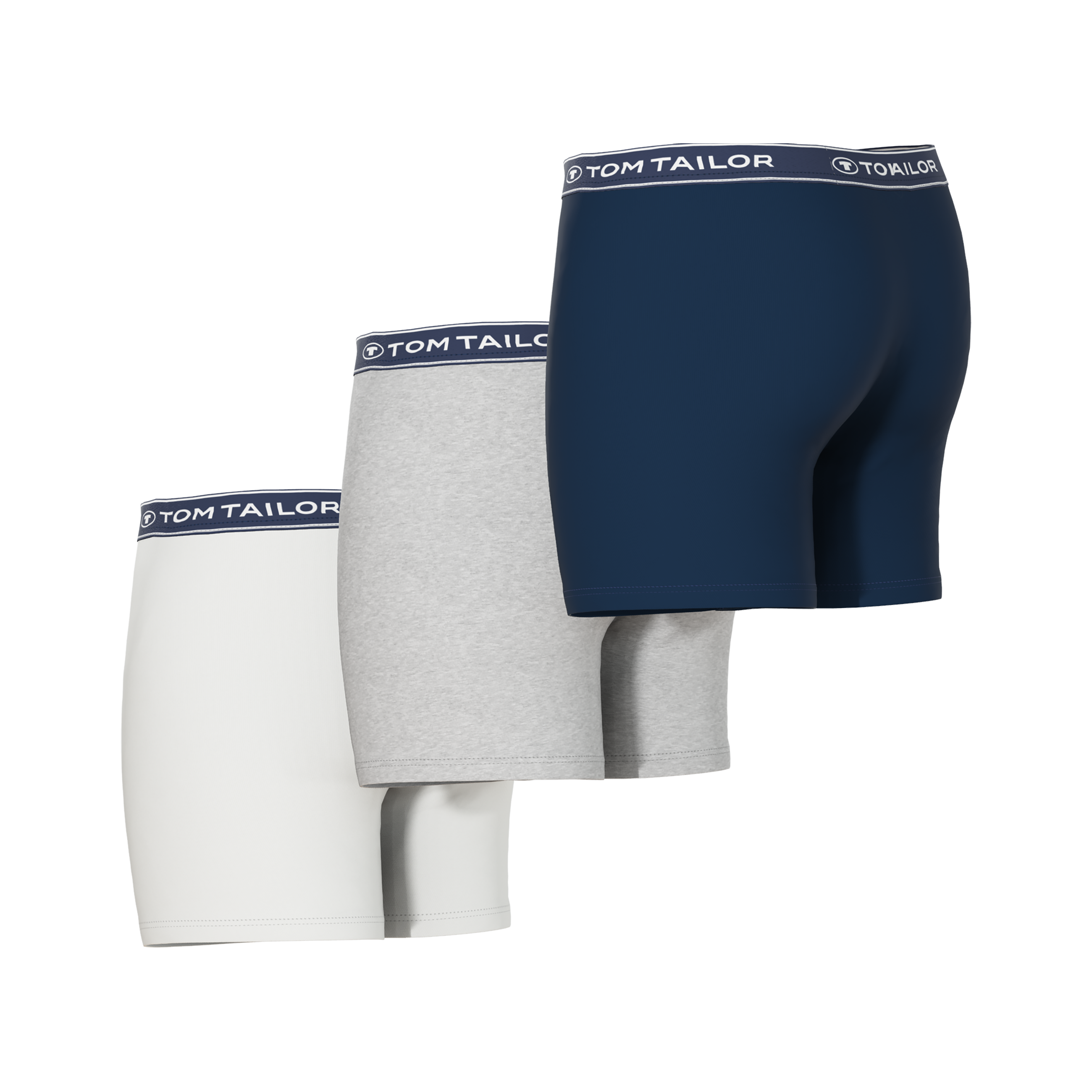 Tom Tailor Men's 3 Pack Cotton Stretch Boxer Briefs - Multicolour