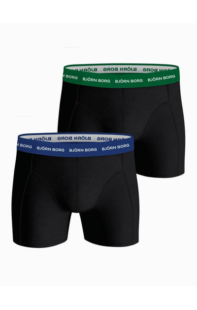 Björn Borg Men’s 2-Pack Cotton Stretch Boxers – Black, Multi