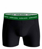 Björn Borg 5 Pack Essential Boxer - Black with Coloured Waistbands